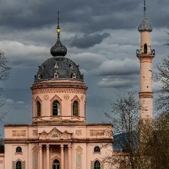 Die Rote Moschee im Schwetzinger Schlossgarten
